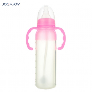 210ml standard neck silicone feeding bottle with handle