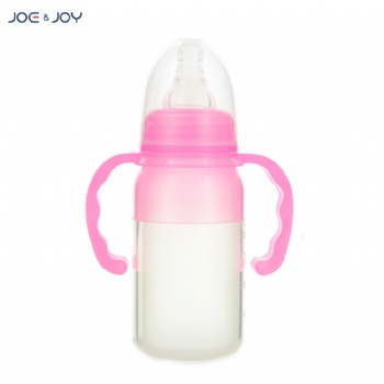 120ml standard neck silicone feeding bottle with handle
