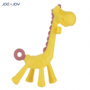 Giraffe silicone teether