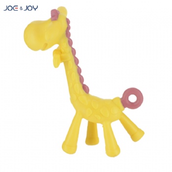 Giraffe silicone teether