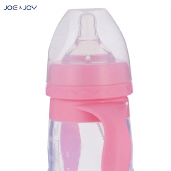 240ml wide neck silicone feeding bottle with handle