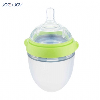 FDA 150ml Super Neck Squeeze Silicone Baby Bottle