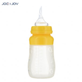 300ml wide neck silicone feeding bottle