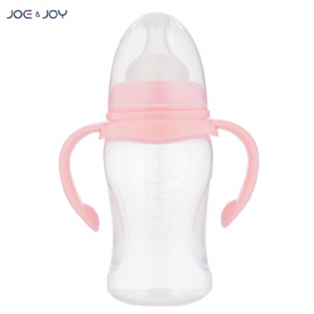 240ml wide neck plastic baby feeding bottle