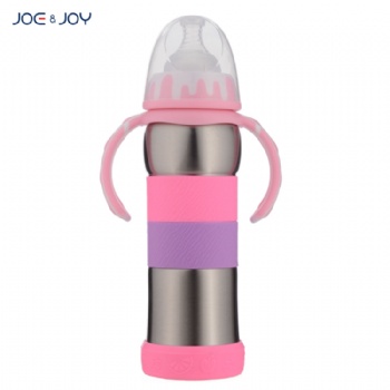 stainless steel metal sippy cup for babies thermos baby feeding bottle