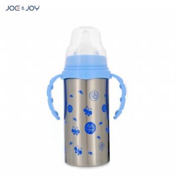 150ml stainless steel sippy cup thermos baby milk feeding with nipple and straw