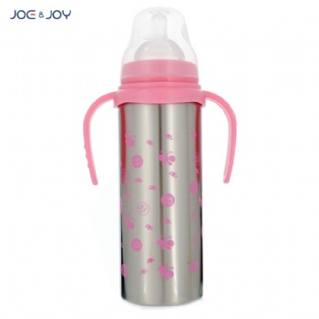 230ml stainless steel sippy cup thermos baby milk feeding with nipple and straw21