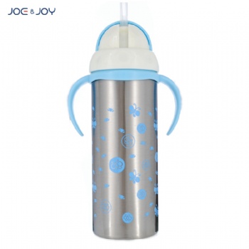 230ml stainless steel sippy cup thermos baby milk feeding with nipple and straw21230ml stainless steel sippy cup thermos baby drinking bottle