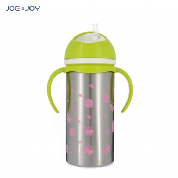 230ml stainless steel sippy cup thermos baby milk feeding with nipple and straw21230ml stainless steel sippy cup thermos baby drinking bottle