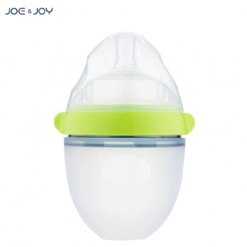 FDA 150ml Super Neck Squeeze Silicone Baby Bottle